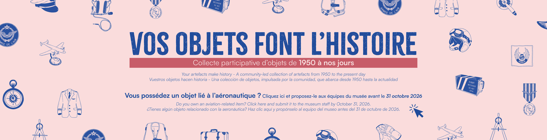Collecte participative d'objets de 1950 à nos jours